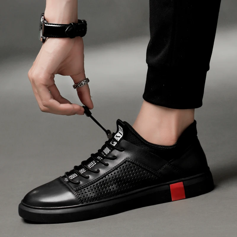Luxury Brand Mens Casual Shoes Genuine Leather Comfort Walking Sneakers Tenis Masculino Summer Fashion Men Sneakers Mocassins