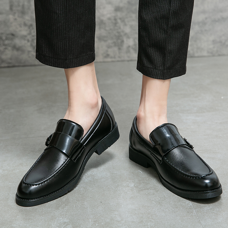 Italian 2023 Dress Men's Wedding Party High Quality Slip-on Leather Casual Loafers for Men Business Formal Designer Flat Shoes 6eb9