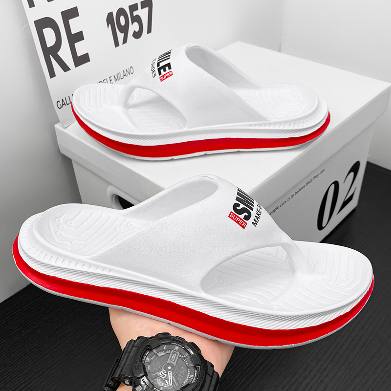 Fashion Men Flip Flops Outdoor Indoor Slippers Soft Sole Men Beach Sandals Non-slip Home Men Women Slippers Flip Flops 36-45
