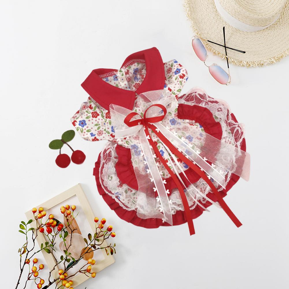 Beautiful Pet Lolita Dress Easy-wearing Comfortable Cotton Dog Skirt Decorative