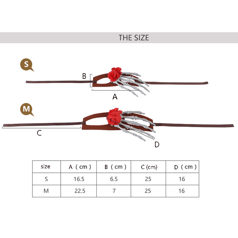 Halloween Pet Headdress Bone Hand Funny Flower Cat and Dog Decoration Teddy Cat Dress Up Daily Funny Headgear Supplies for Cats