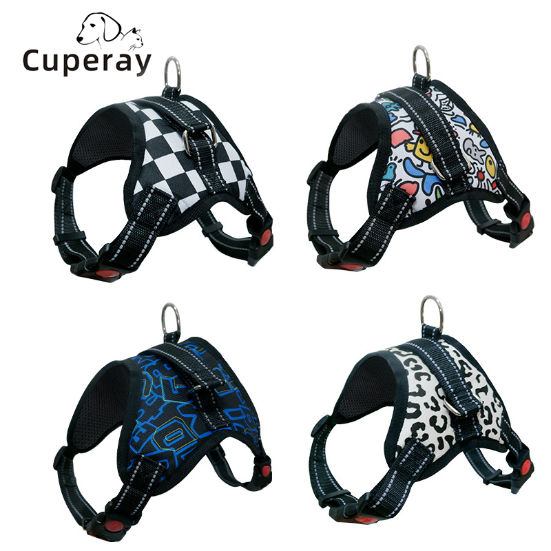 Dog Harness - Saddle Style Pet Strap Grip Vest with Adjustable Soft Padded Vest & Easy Control Handle for Medium,and Large Dogs