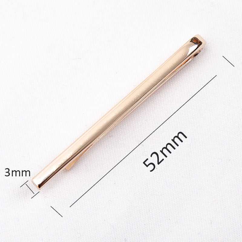Tie Clips for Men Fashion Luxury Metal Gold Colour Tone Simple Bar Clasp Necktie Accessories Clasp Tie Pin for Mens Collar ClipX240914