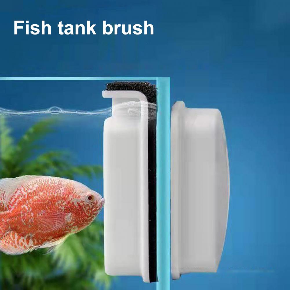 Magnetic Fish Tank Cleaner Double-sided Magnetic Fish Tank Algae Scraper Cleaner for Easy Aquarium Maintenance Floating Glass