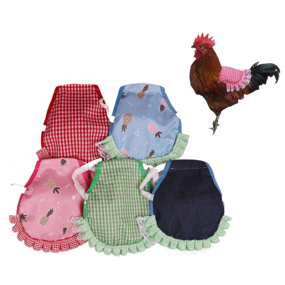 Cloth Chicken Saddle Apron Soft Adjustable Hen Back Jacket Chicken Harness Vest Poultry Apron Protecting Feathers