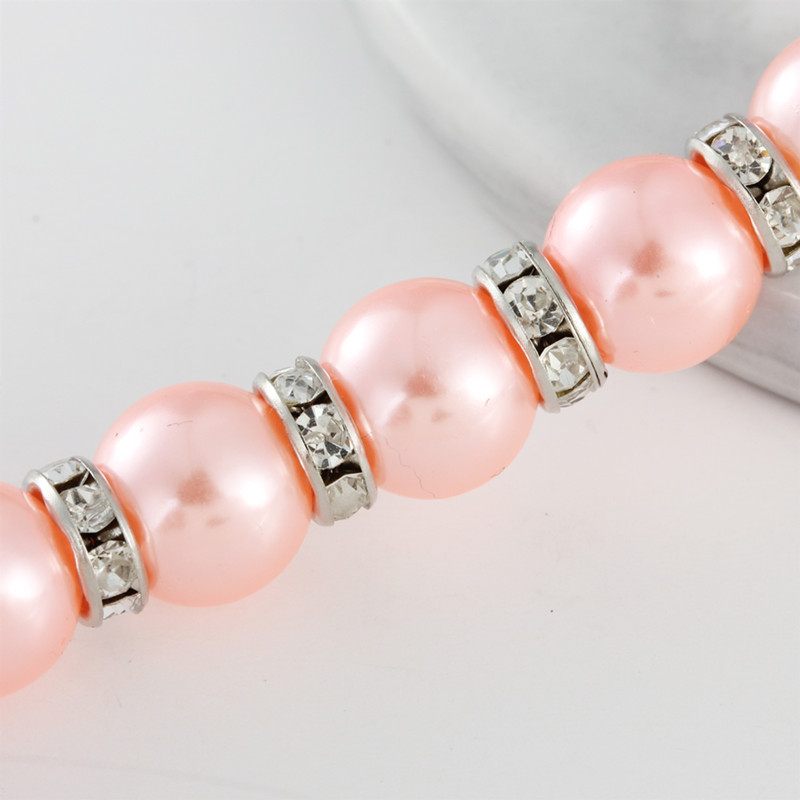 S/M/L Pearl Necklace Pet Collar, Cute Cat Collar with 5cm Extension Chain & Bow Knot Cat and Dog Jewelry Necklace Pet Supplies