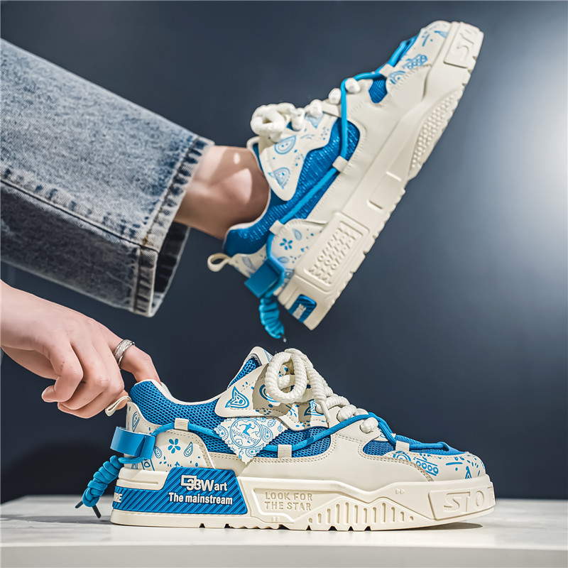 Mens INS Running Breathable Skateboard Shoes Chunky Comfortable Casual Sneakers Men Tenis Mascuo Footwear Male 3d64