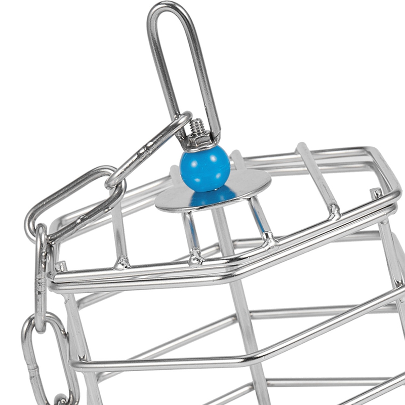 AAAC-Pet Bird Parrot Squirrel Bold Stainless Steel Food Hanging Cage Foraging Toys Macaw Cockatoo Hunt Feeder Entertainment Toys