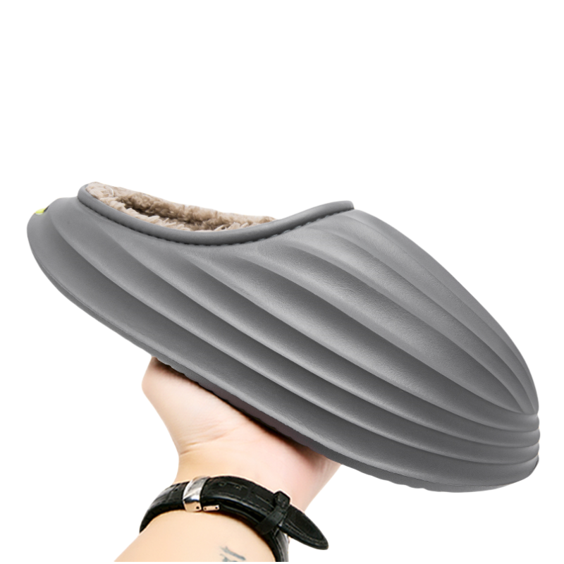 Fashion Winter Men Warm Slippers Cotton Slippers Outdoor Indoor Comfortable Non-Slip Casual Shoes Men's Bedroom Plush Slippers