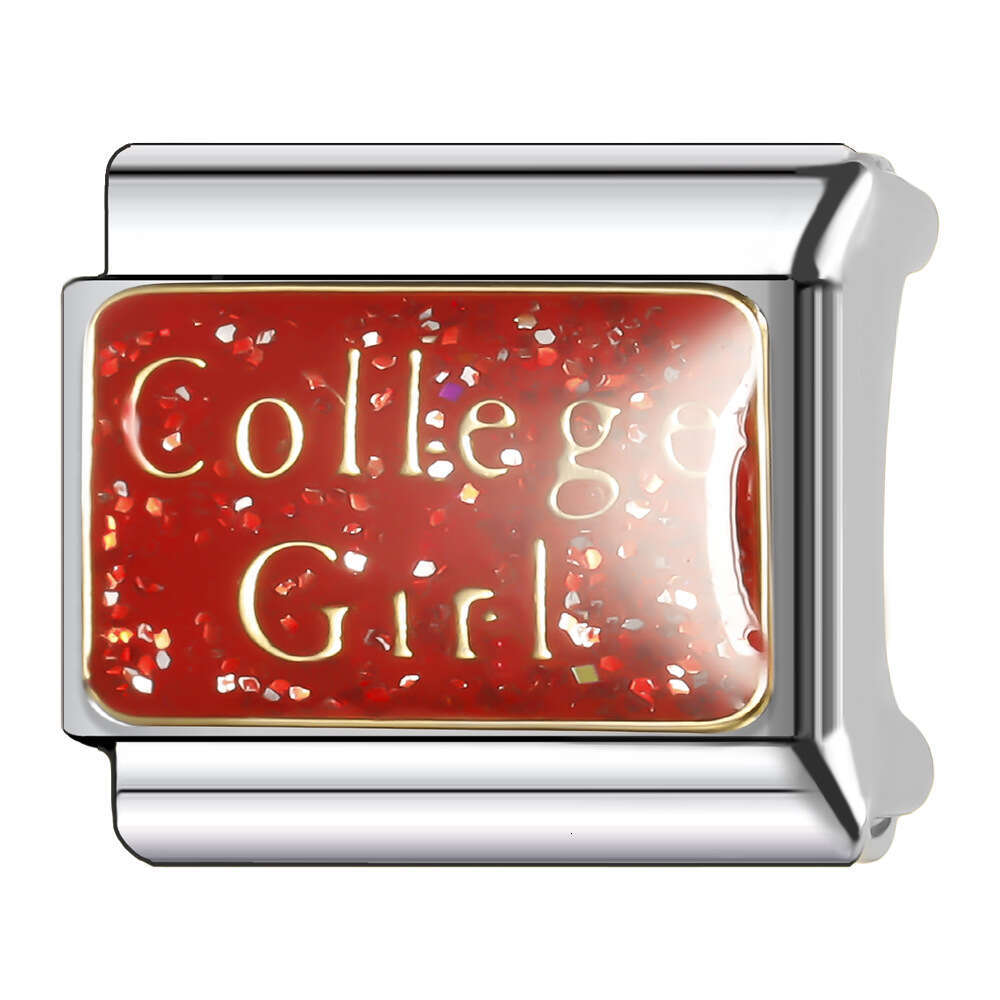 New Women's Gift red angel Bead Italian Charms Links Bangle Beads Fit 9mm Stainless Steel Bracelet Making DIY For Women Fashion accessories Jewel