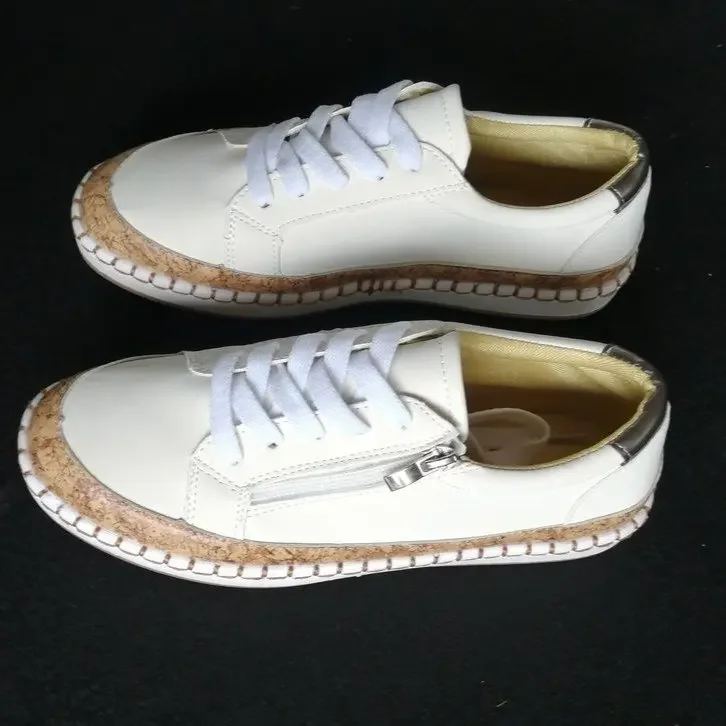 New Sneakers Elegant New ral Printed Lace Up Female Flat Fashion Round Toe Lady Vulcanized Women Casual Shoes 3664