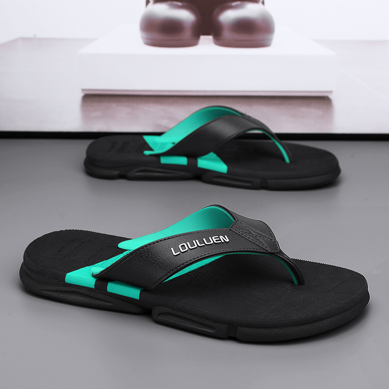 2023 New High Quality Men Flip Flops Outdoor Indoor Soft Sole Mens Slippers Beach Non-slip Bathroom Men's Flip Flops Sandals