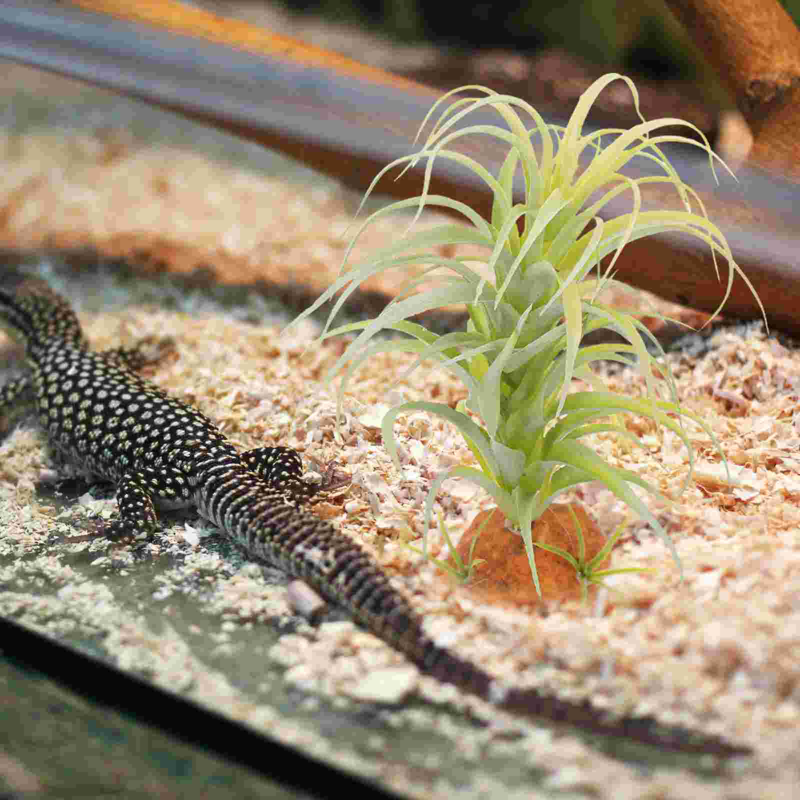 Artificial Reptile Plants Reptile Terrarium Decor Bearded Dragon Tank Accessories Habitat Decoration
