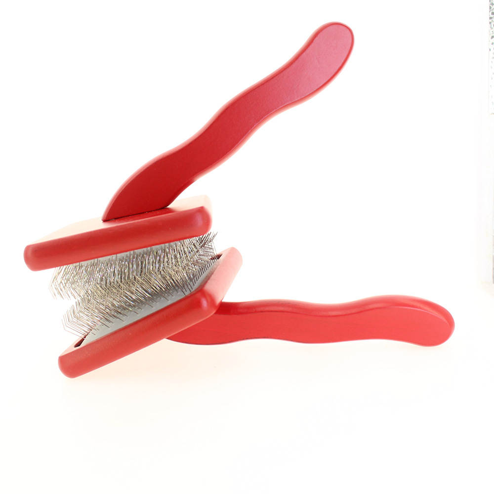 Cepillo Perro Grooming 92x170mm Eco Friendly Wooden Cat Grooming Pet Hair Shedding Remove Cat Groom Slicker Pet Brush