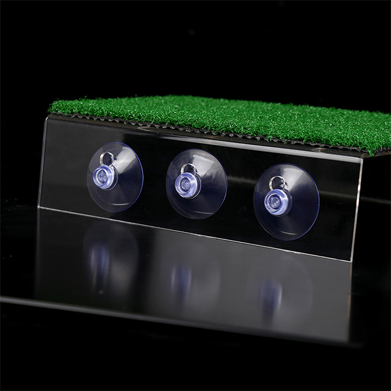 1Pcs Turtle Basking Platform Aquarium Drying Table Turtle Floating Island Simulation Turf Climbing Ladder Accessories Decoration