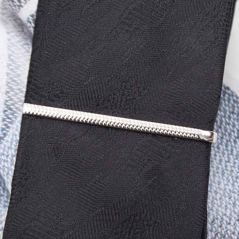 Tie Clips for Men Fashion Luxury Metal Gold Colour Tone Simple Bar Clasp Necktie Accessories Clasp Tie Pin for Mens Collar ClipX240914