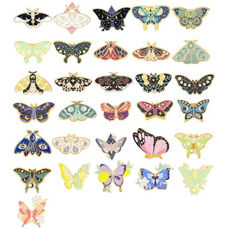 Butterfly Brooch Moth Brooch Animal Brooch Animals Insect Brooch Butterfly Pin Animal Pin Moth Pin Insect Badge Lapel PinsX240914