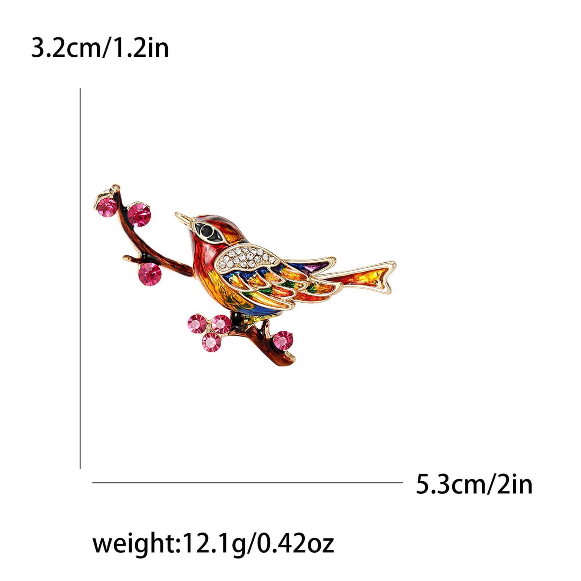 Beaut Berry Luxurious and High-end Bird Brooches for Women Antique Animal Pin Office Party Casual Accessory GiftX240914