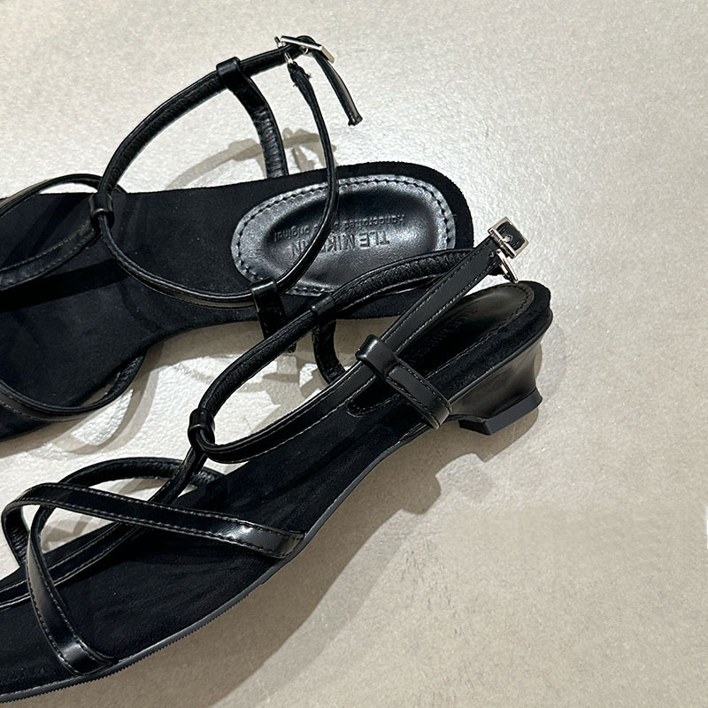 2025 new Heel Low Footwear Shallow Ladies Pumps Casual Female Pointed Toe Fashion Ankle Buckle Elegant Women Heeled Sandals Shoes b1f2 ed