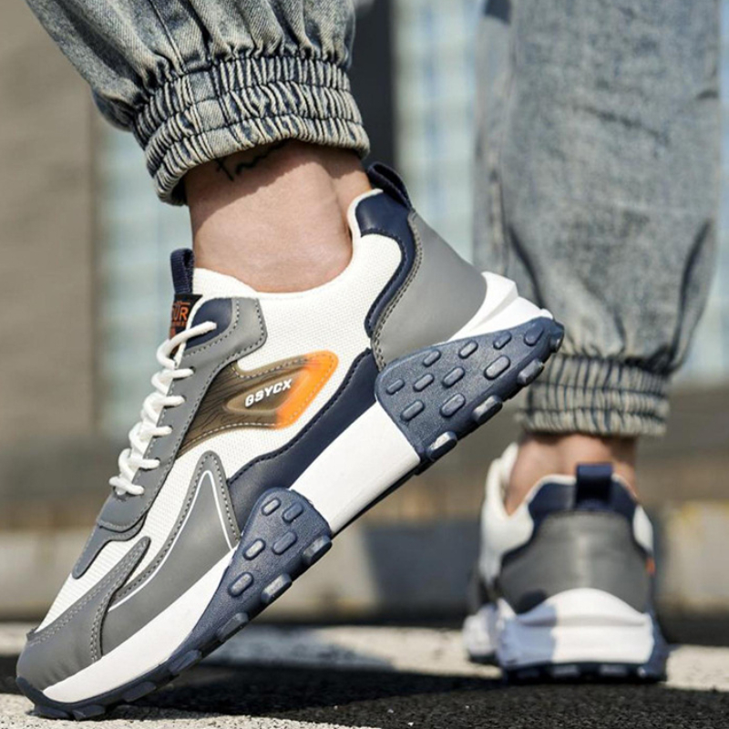 2023 Summer Men's Sports Shoes Lace Up Mesh Breathable Tennis Casual Sneakers Male Zapatos Vulcanizados Para Running Shoes