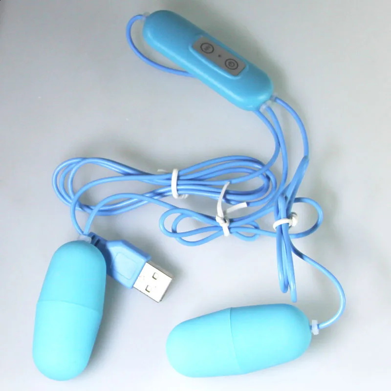 USB power jump 2 egg vibrator GSpot multipoint massage stick hands lewd Clitoris remote control AV orgasmic jet sex toy 240914