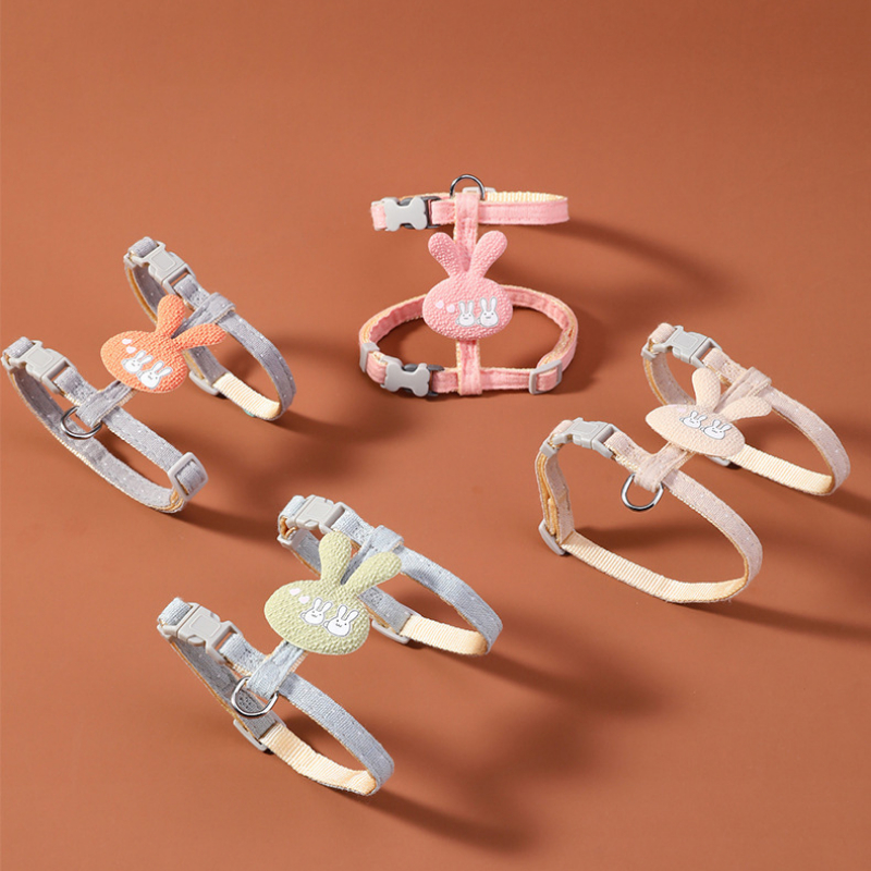 Cat Harness and Leash Set,Cats Escape Proof-Adjustable Kitten Harness for Large Small Cats,Soft Walking Travel Pet Safe Harness