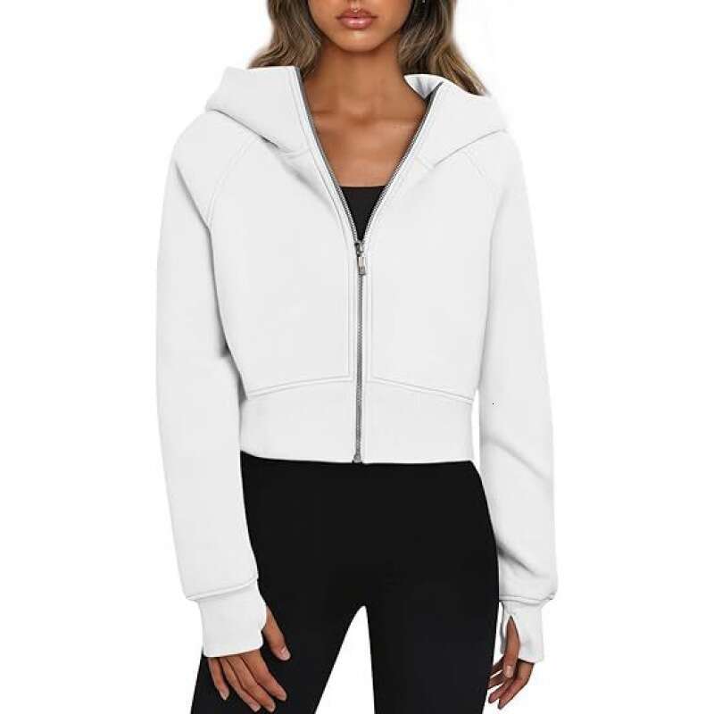 2024 Womens Hooded Zipper Short Casual Plus Veet Long Sleeved Sweatshirt Zip Up Y2k Mens Streetwear Designer Hoodie Men