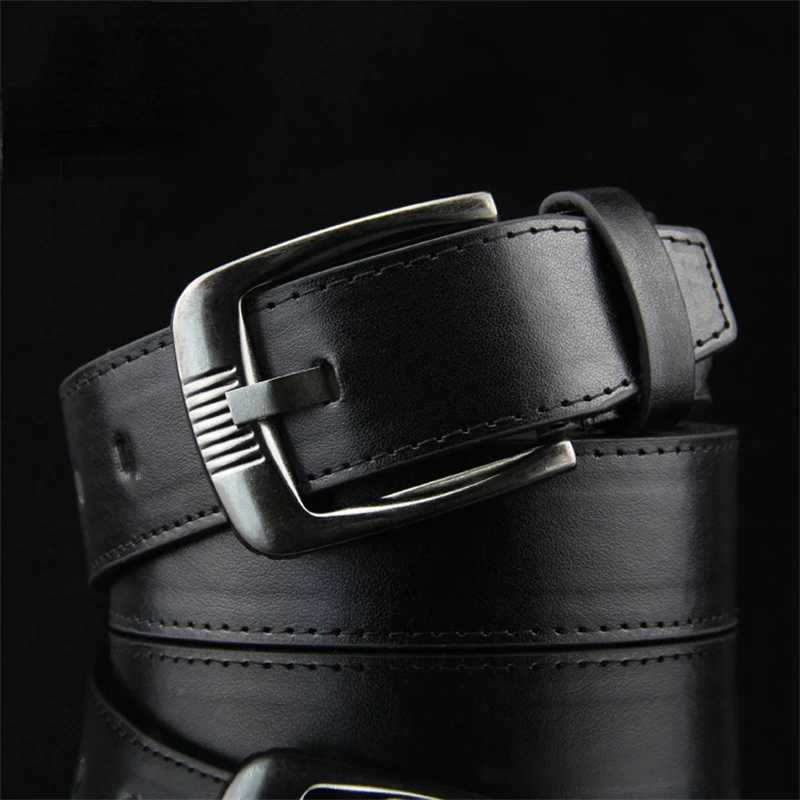 Alloy Pin Buckle Mens Belt Casual Jeans Belt Male All-match PU Leather Campus Student Designer Waistband WholesaleX240914