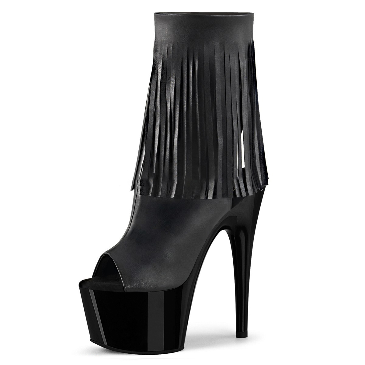15cm Peep Toe Silver Fringe Strip Pole Dance Nightclub Gladiator 17cm Exotic Dancer Ankle Boots Catwalk Fashion Nightclub Stage
