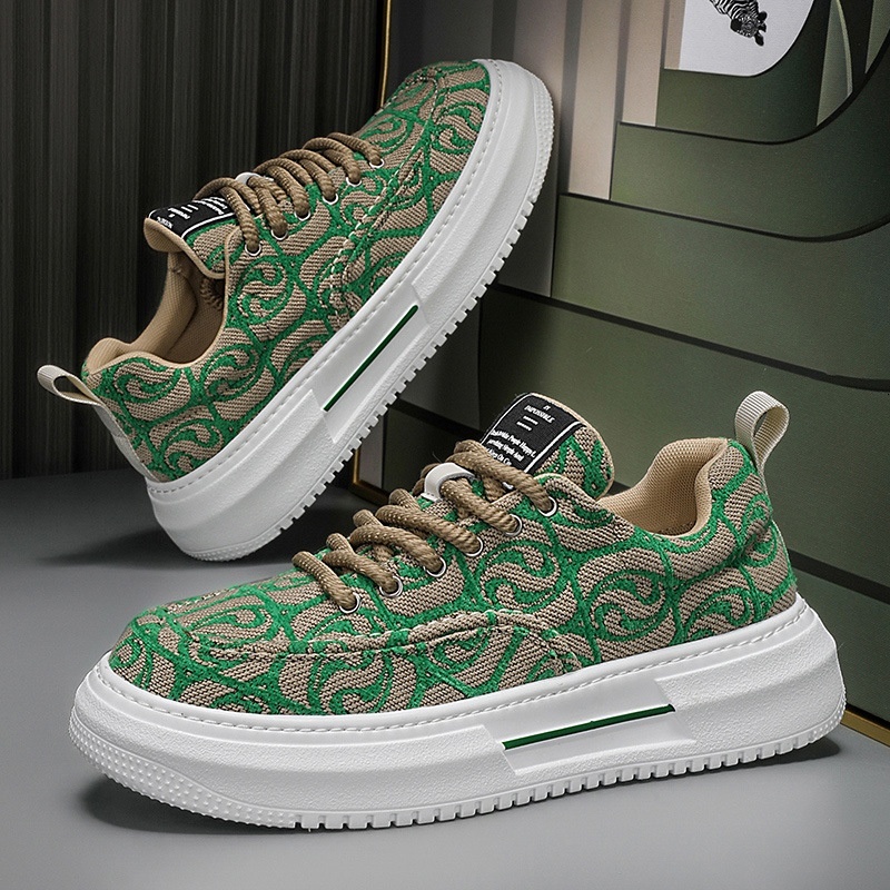 Summer 2024 New Breathable Canvas Colorful Versatile, Low Top Men's Trendy Shoes for Sports and Leisure Increase