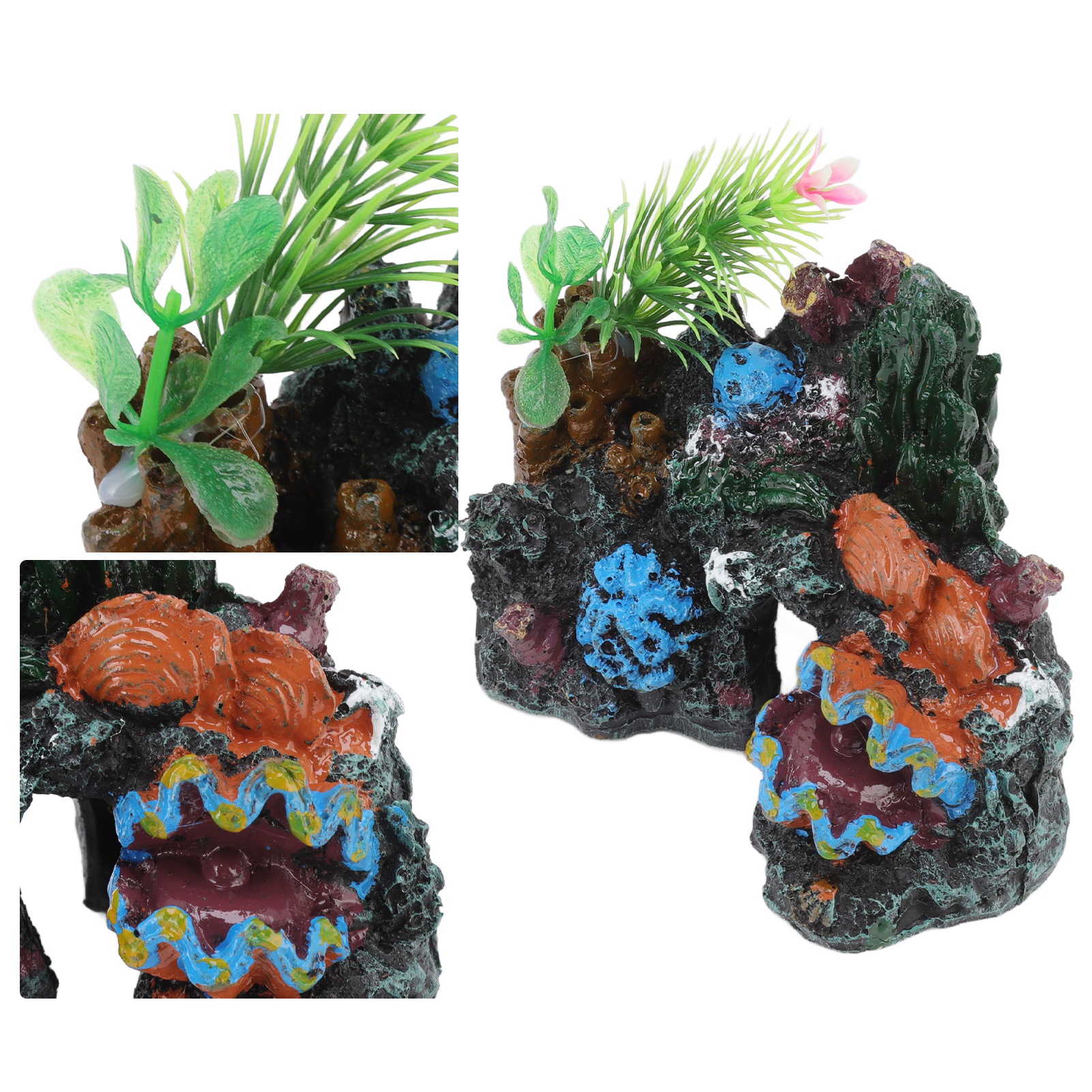 Resin Coral Aquarium Decoration, Fish House, Sleep Rest, Hide and Play