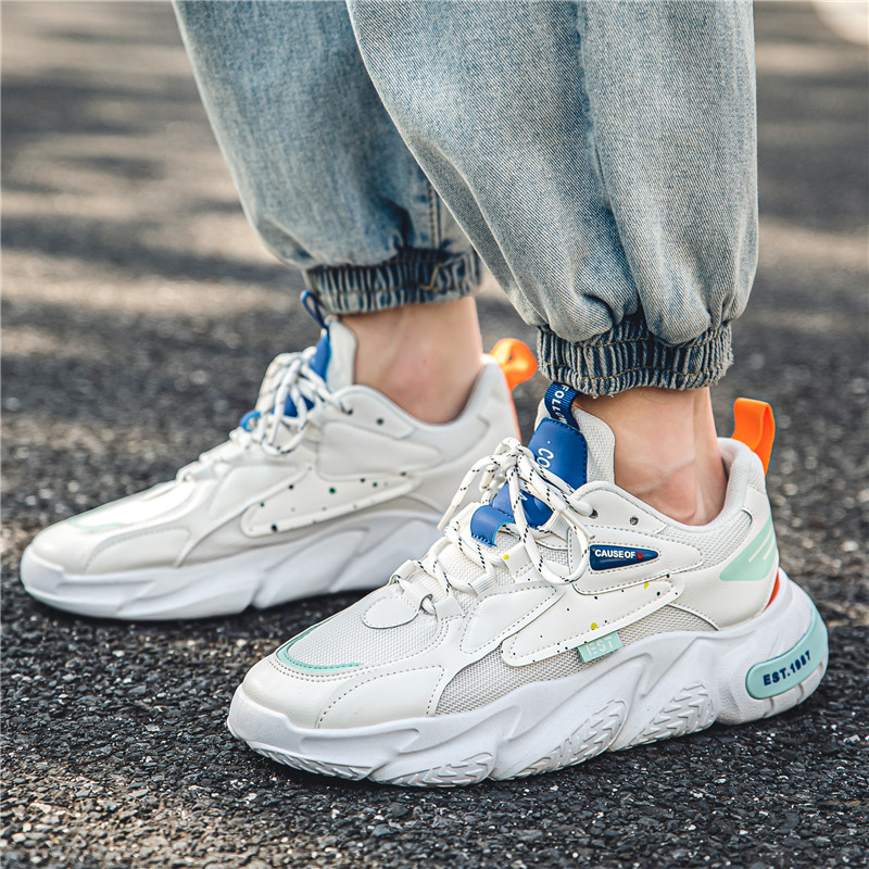 High Quality Running Shoes for Men Fashion Platform Sneakers Street Casual Sneakers Summer Breathable Mesh Male Jogging Shoes