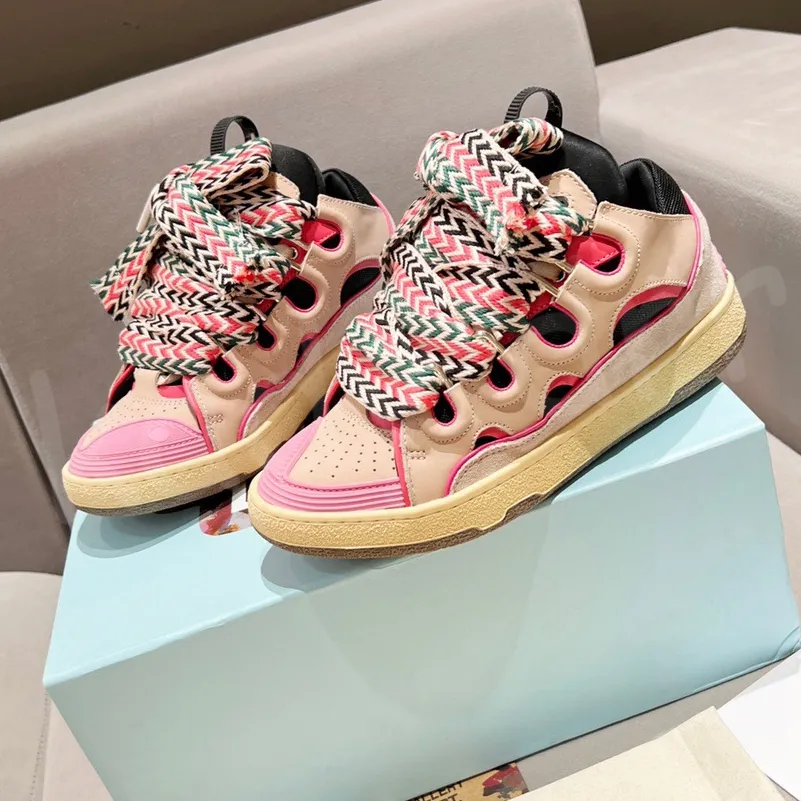 Trainers Casual Shoes Curb White Beige Pink Black Grey Multicolor Blue Dark Green Light Graffiti Men Women Sneakers Size 36-45