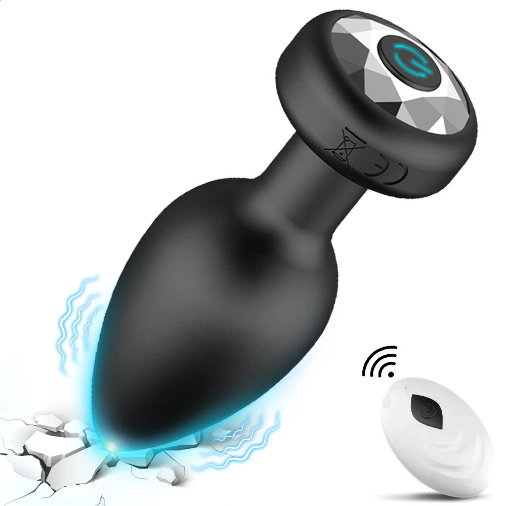 Wireless Control Anal Plug Vibrator Butt Plug Men Prostate Massager Female Masturbator Adult Sex Toys for Women Men Gay 18 240914