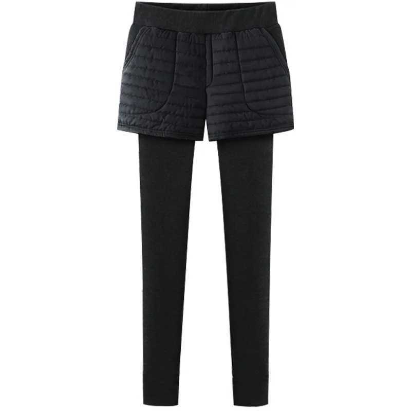 Winter Velvet Thick Skinny Leggings Pants Autumn Thicked Cotton Trousers Big Size 5xl 6xl High Waist Warm Pants For FemaleX240914