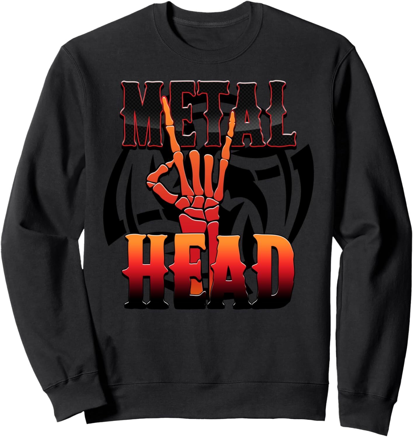 Long Sleeve Shirts for Men sweatshirt MetalHead Heavy Metal Skeleton Hand Rocker Gift Sweatshirt Tee Streetwear Casual tops clothes 74