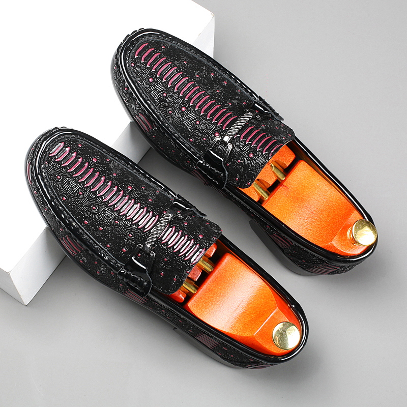 Crocodile Pattern Men Loafers Genuine Leather Men Slip on Shoes Luxury Brand Man Dress Shoes Street Style Moccasins Driving Flat