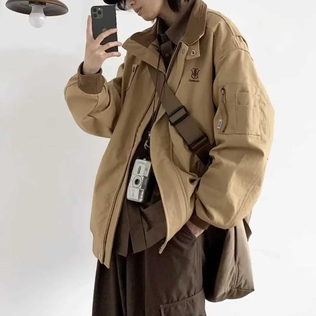 Japanese retro embroidery design loose womens jacket new spring summer autumn style colorful square flying suit jacket W240914