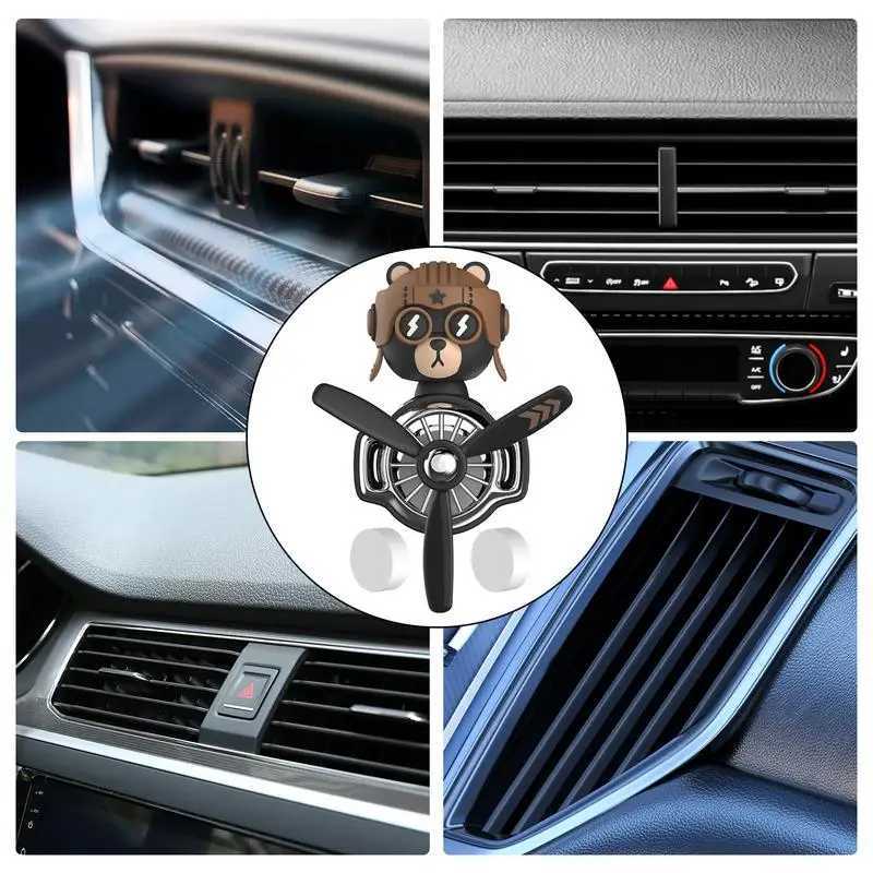 Car Air Freshener Car Air Outlet Fragrance Car Vent Fragrance Airplane Shape Clip Freshener Rotating Fragrant Fan For Long And Short DistanceL240910