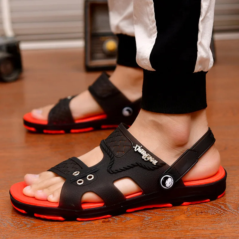 Fashion Men Sandals Cool Outdoor Slides Men Casual Durable Anti Skid Shoes Brand Designer Summer Beach Slippers Sandalias 2024