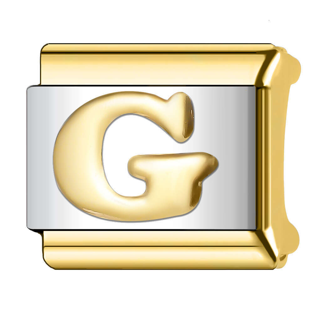 New Women's Gift 26 Alphabet Letters Bead Italian Charms Links Bangle Beads Fit 9mm Stainless Steel Bracelet Making DIY For Women Fashion Jewelry