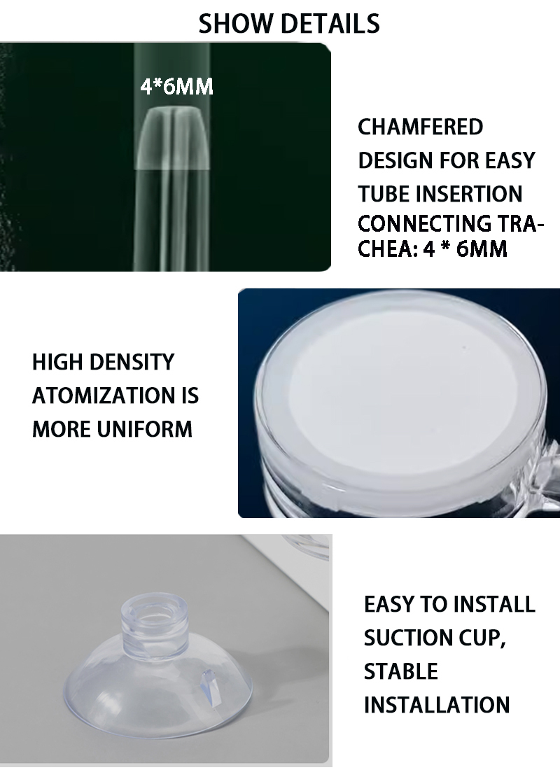 Aquarium CO2 Nebulizer Fish Tank Generator Pressure Reducing Valve Accessories Nano Integrated Alek Transparent CO2 Diffuser