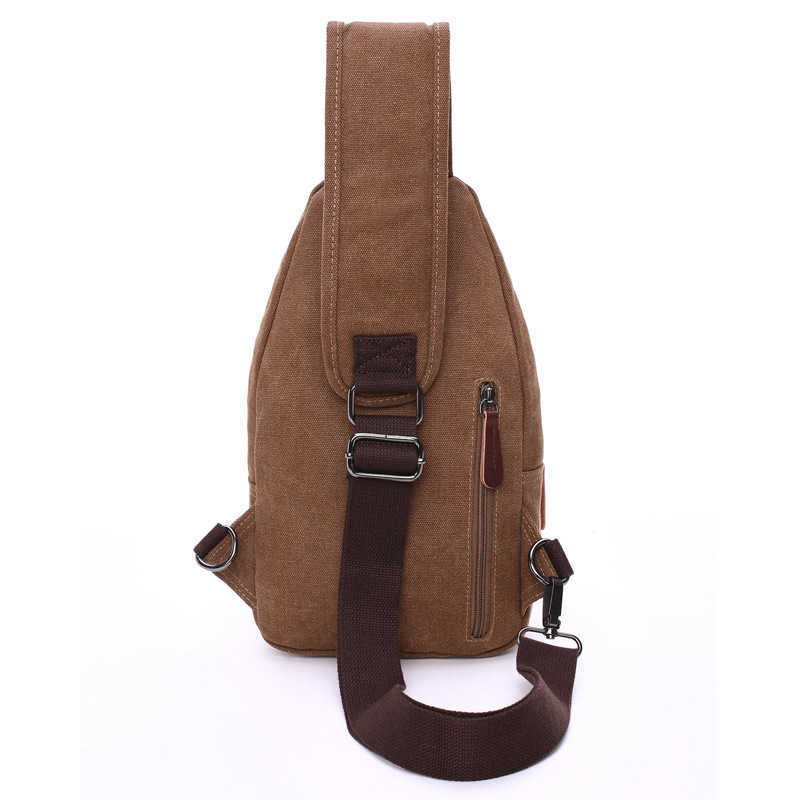 fashion men's single shoulder bag, high-quality water washing canvas bag, oblique back chest bag 240915