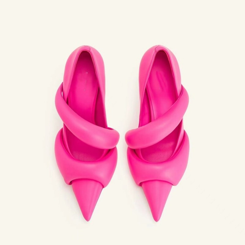 Brand Cat Heel Pointed Fashion Show Style High-heeled Shoes Spring Autumn Women Sexy Gathering Party Commuting Nude Shoes 34-43