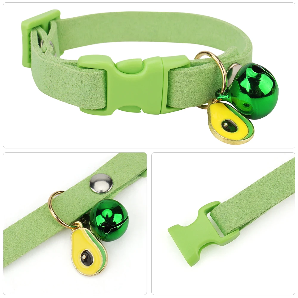 Adjustable Cat Collar, Cute Cat Bib Collar with Bells and Trinkets Pendant Pet Collar for Cats and Puppies Kitten Accessories