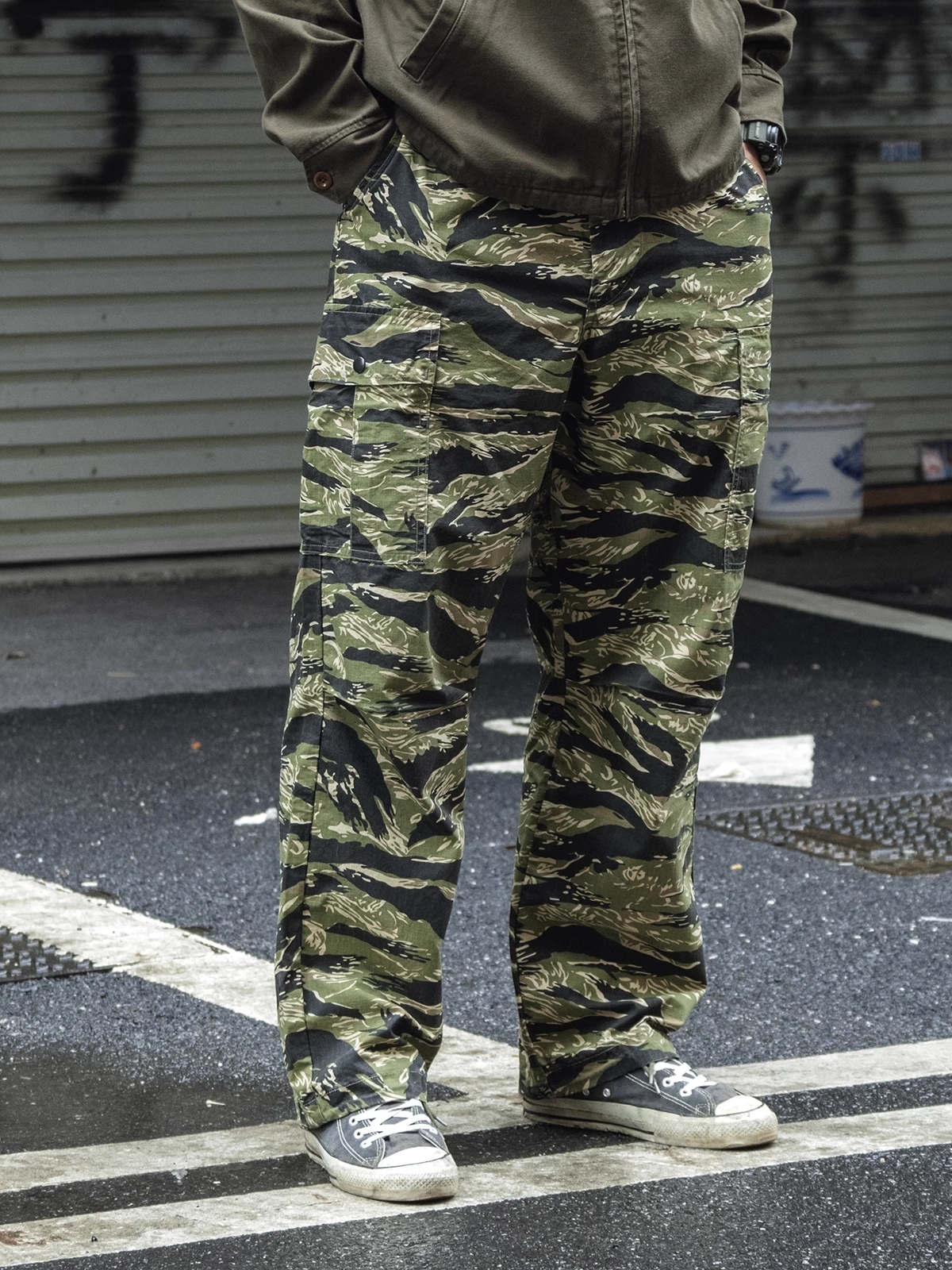 Non Stock JWD Pattern Tiger Stripe Camo Pants TCU Ripstop Men's Cargo Trousers