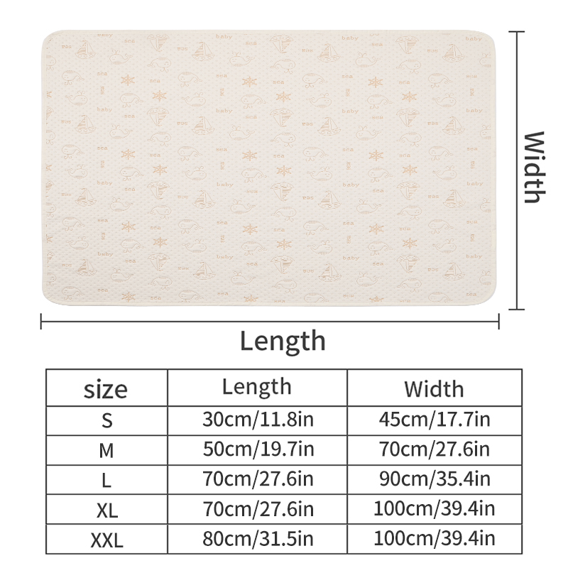 Washable Dog Pet Diaper Mat Reusable Pet Pee Pad Absorb Mat Training Pad Underpad for Dogs Splash Pad Dog Mat Urine Mat
