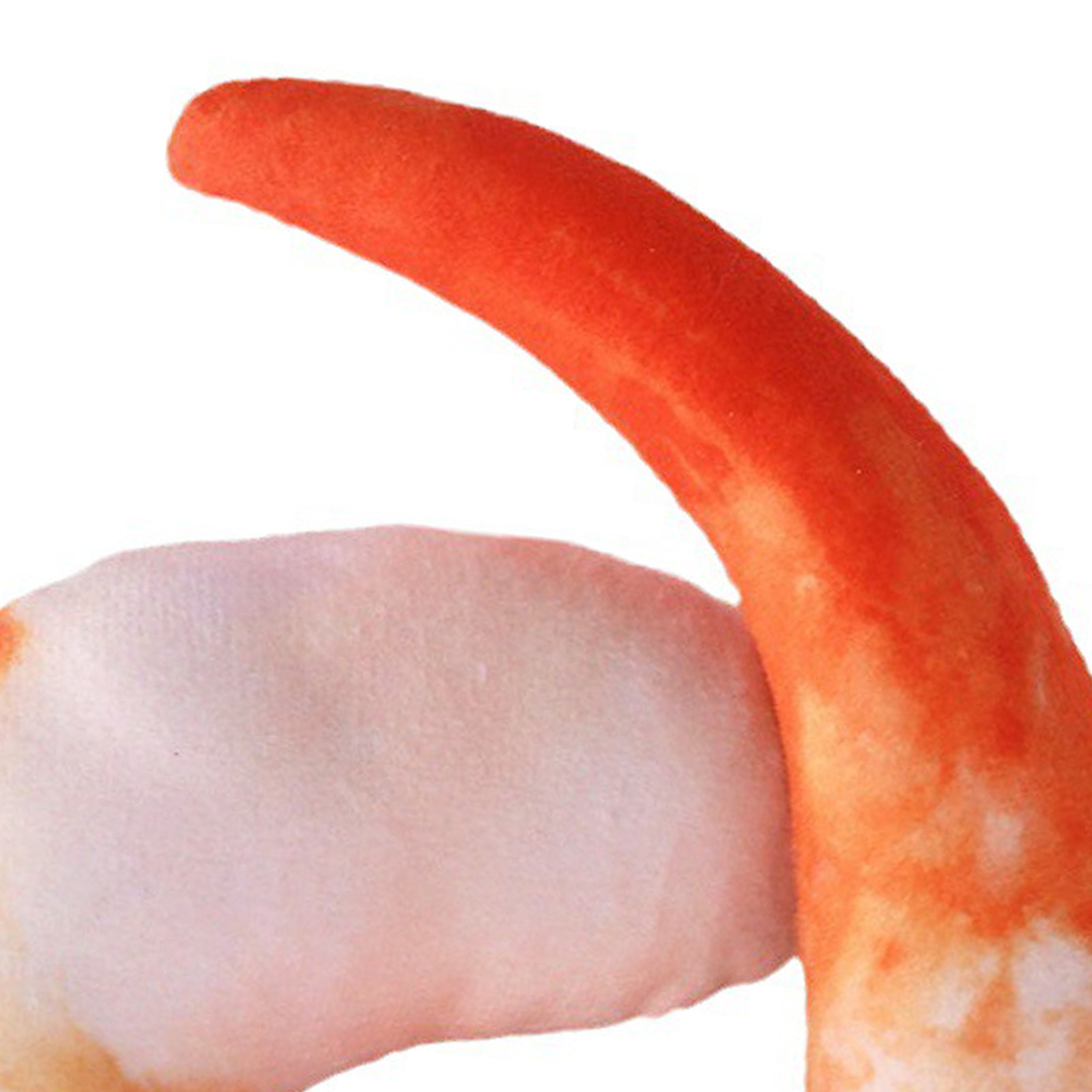 Plush Squeaky Toy for Boredom and Anxiety Relief, 3D Simulation, Shrimp Meat, Bite Resistant, Stuffed Dog