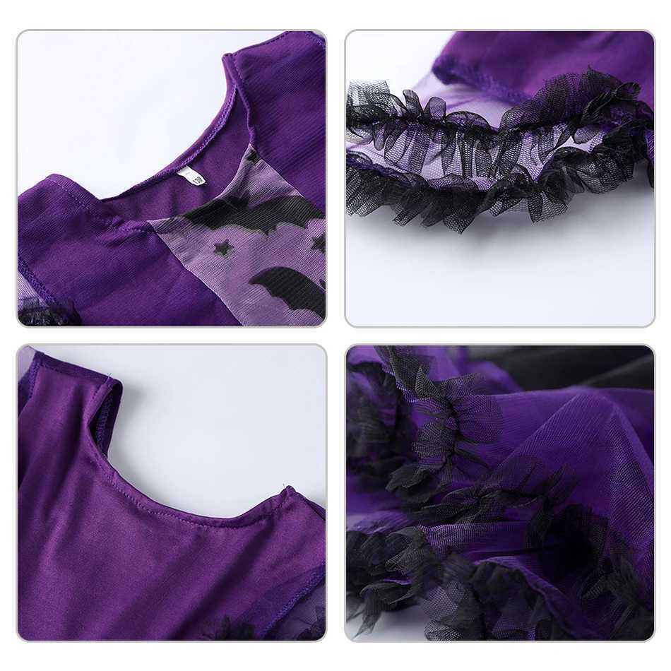 Halloween girls witch dresses carnival parties childrens bat costumes baby vampire costumes childrens vampire pumpkin costumes W240914