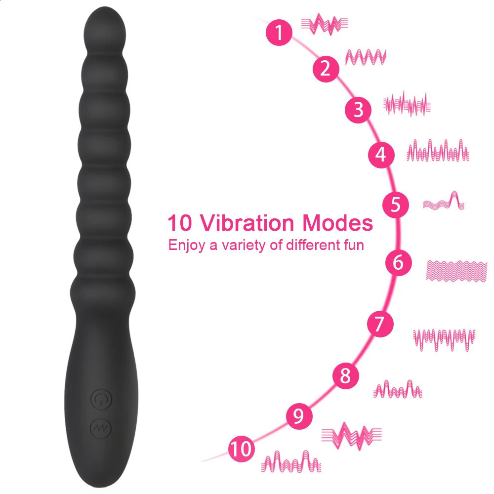 20cm Stick Vibrators For Women Nipple Clit Stimulator Vaginal Plug Anal Beads Dildo Female Masturbator Sex Toys Men Erotic Goods 240914